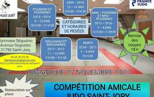 Compétition amicale de Saint Jory dimanche 27 Novembre