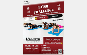 Taïso Challenge 3ème Edition le samedi 21 juin 2025 (18h - 21h)