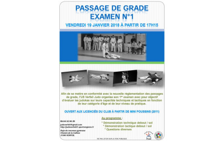 Passage de grade examen n°1